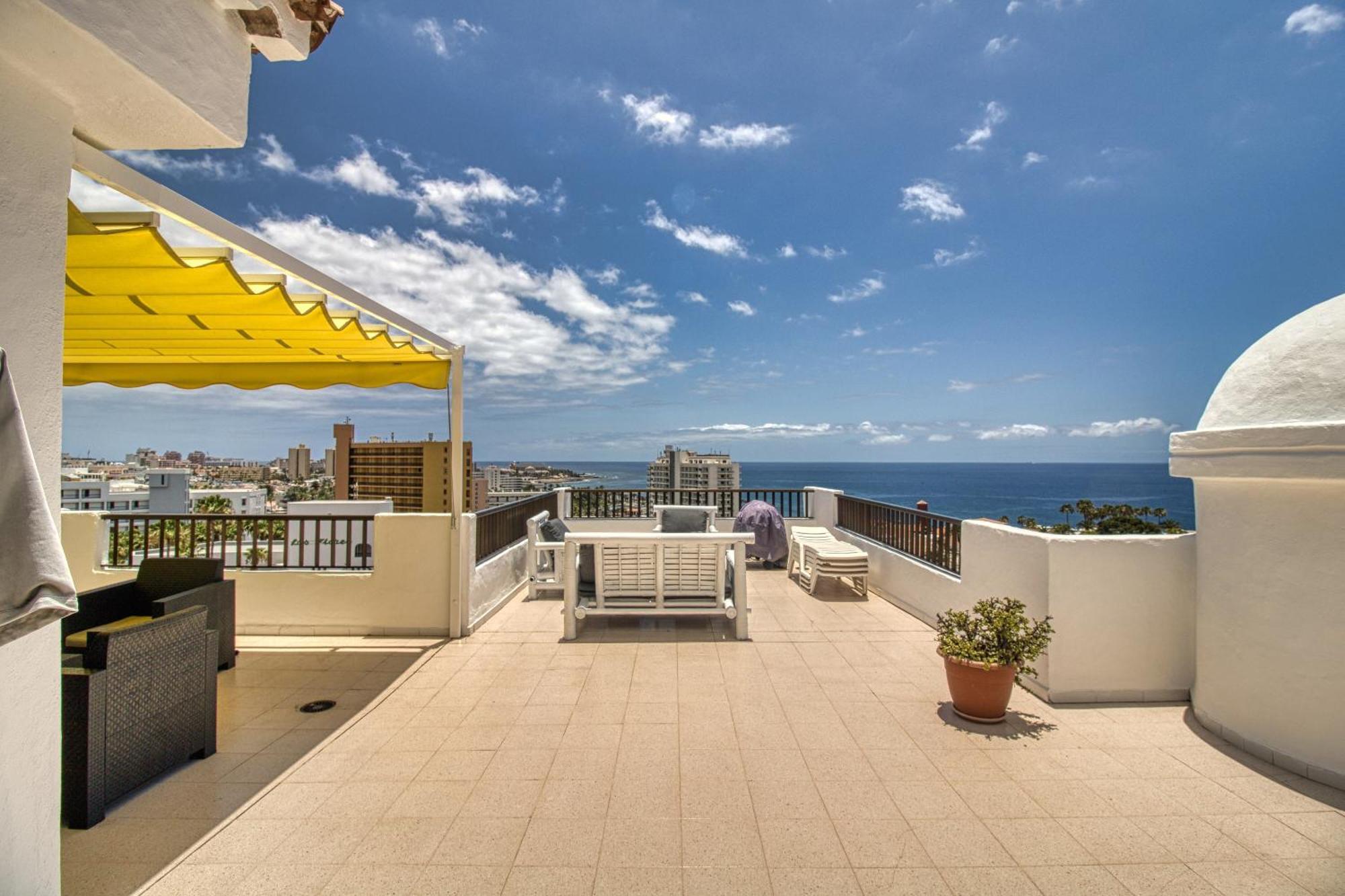 Penthouse Sea View Jacuzzy Terrace & Pool Apartment Playa Fanabe Ngoại thất bức ảnh