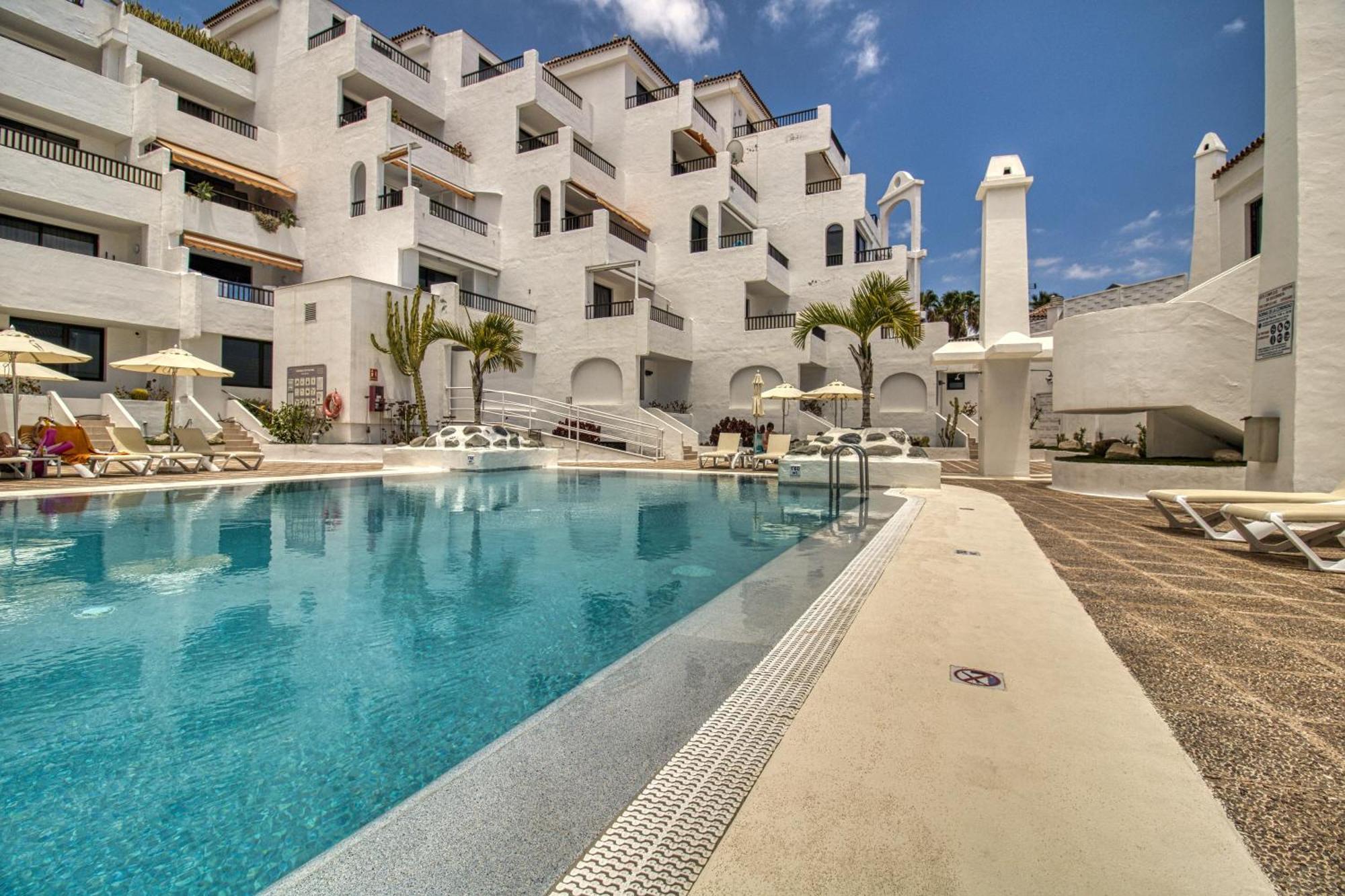 Penthouse Sea View Jacuzzy Terrace & Pool Apartment Playa Fanabe Ngoại thất bức ảnh