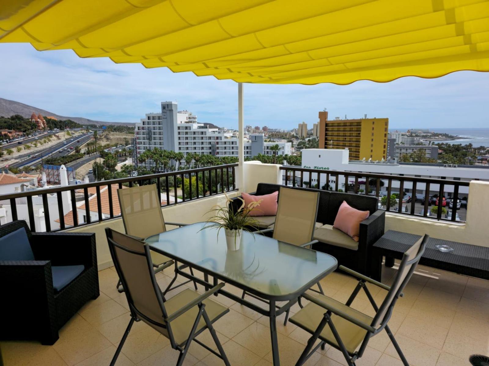 Penthouse Sea View Jacuzzy Terrace & Pool Apartment Playa Fanabe Ngoại thất bức ảnh