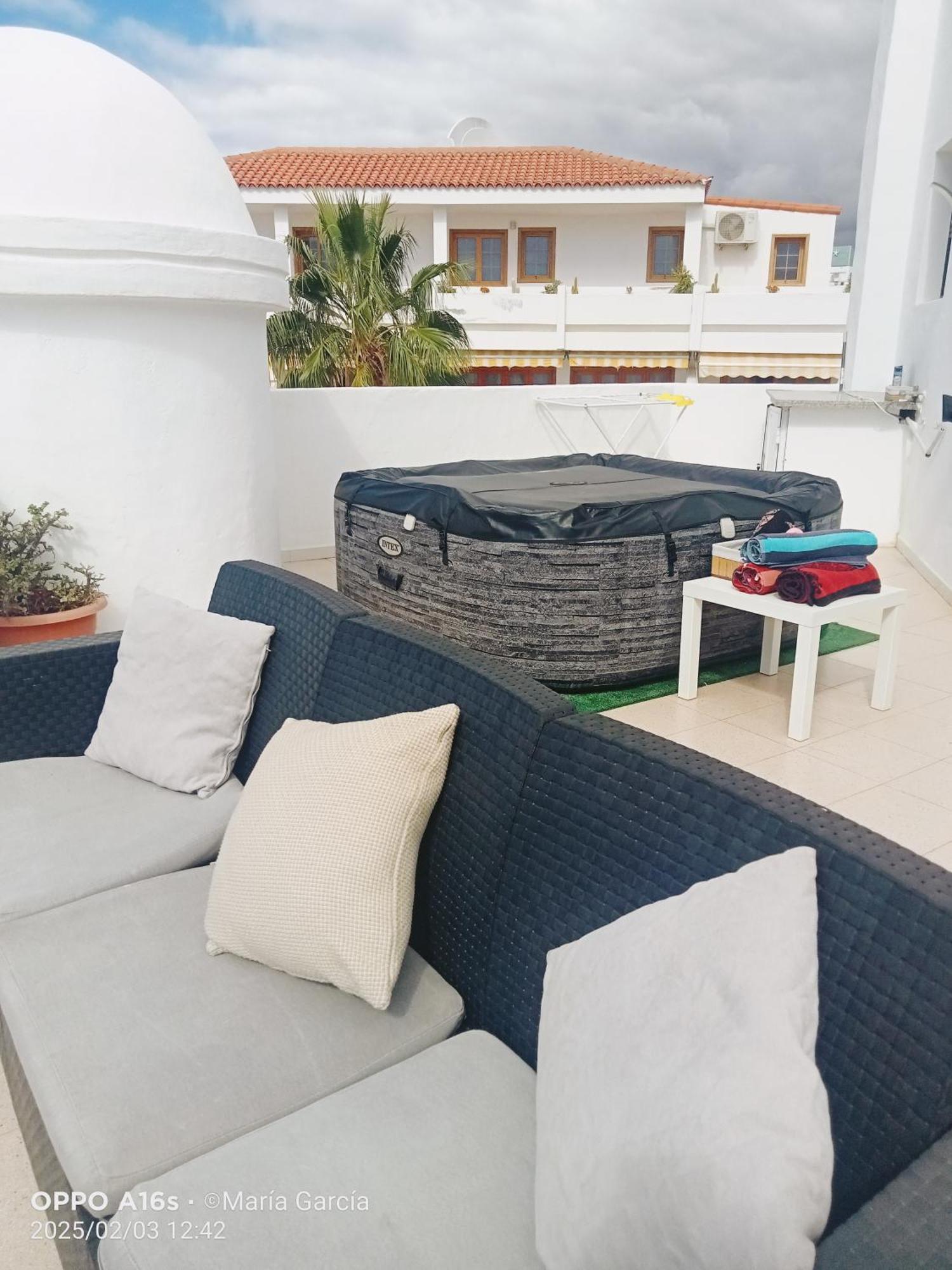 Penthouse Sea View Jacuzzy Terrace & Pool Apartment Playa Fanabe Ngoại thất bức ảnh